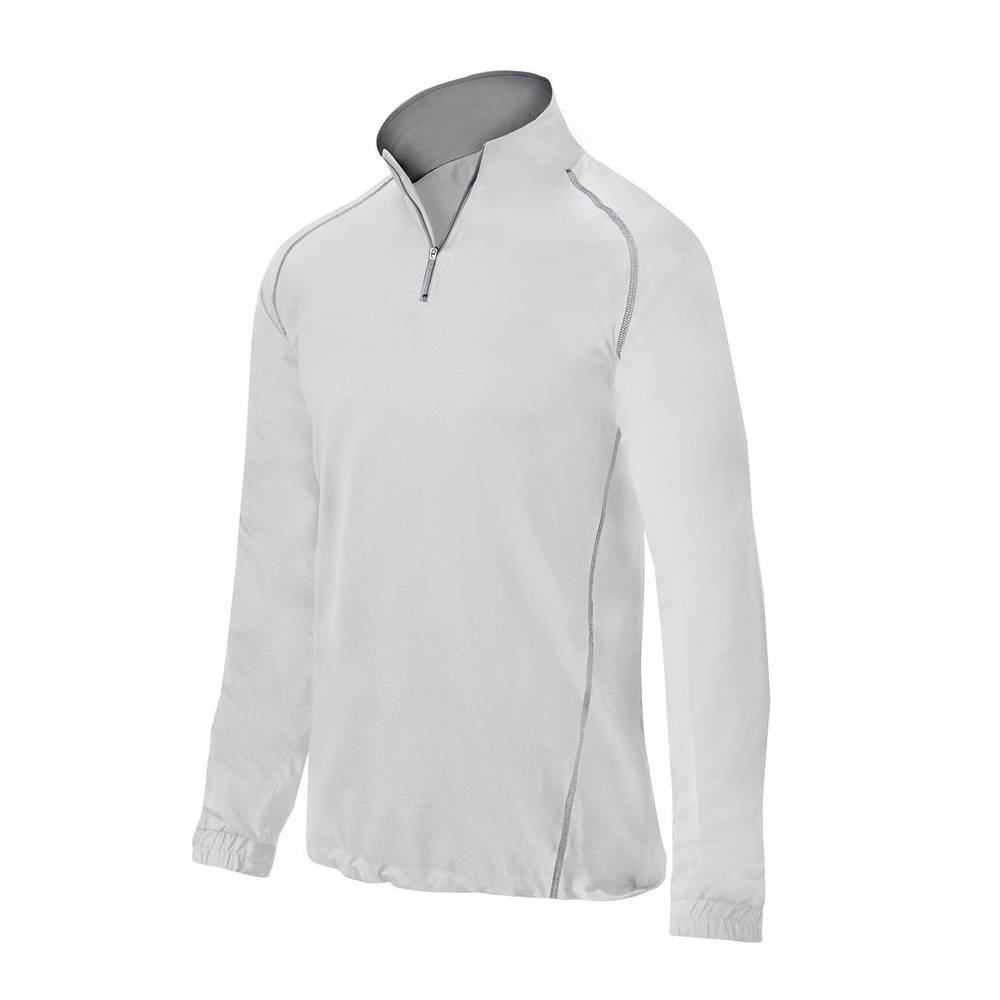 Casaco Mizuno Comp 1/4 Zip Batting - Homem - Branco - SLPDH6084